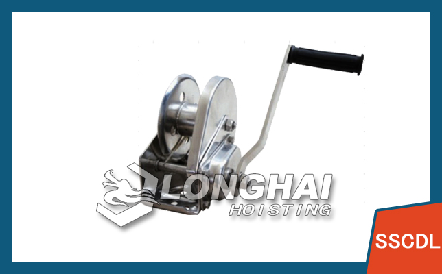 Stainless Steel Hand Winch with Automatic Braking